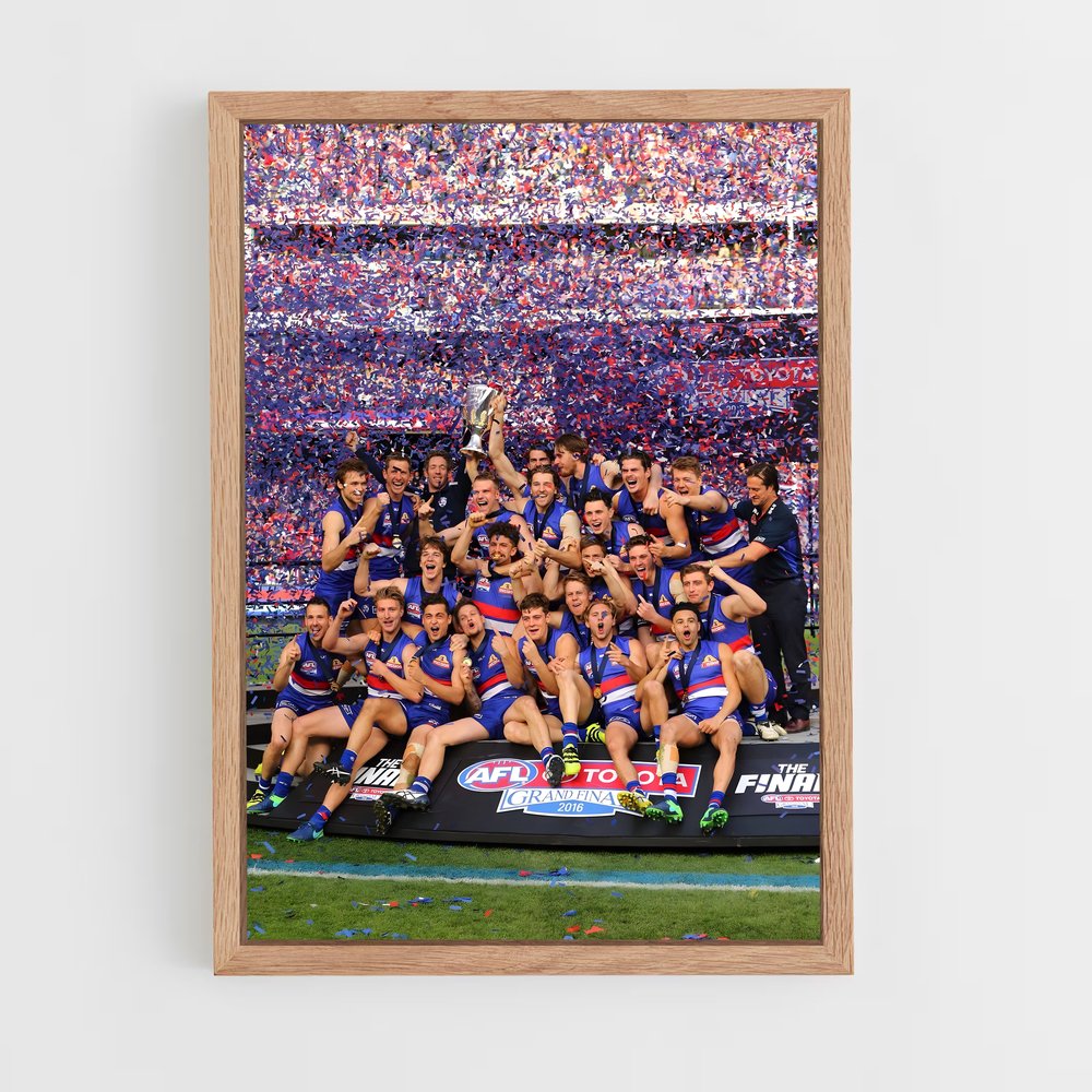 Poster Victoire des Bulldogs – affiche Football australien (vue 4)